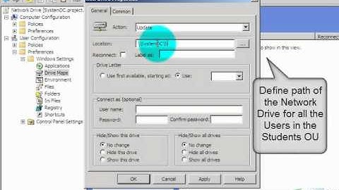 Creating Network Drive on Windows Server 2008 (Z Drive)