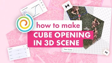 How to Make Cube Opening in 3D Scene on Funimate