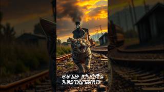 Rabbit Saves Cat Tied to Train Tracks! 🐇🚂 | Epic Rescue Caught on Camera"#rabbitrescue  #CuteAnimal