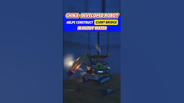 China-Developed #Robot Helps Construct Giant Bridge in Muddy Water #fyp #fypシ #china #chinatiktok