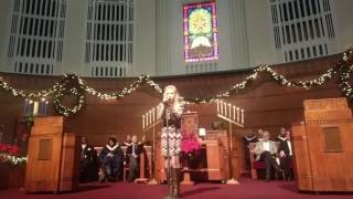 Cameron at Unity Temple on the Plaza 12-18-16