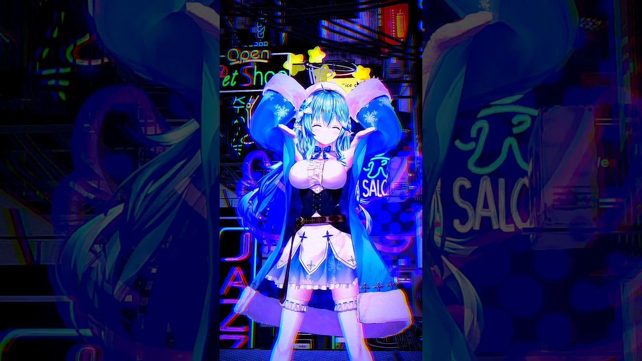 リズムダンス♪( ◜ω◝و(و "#ホロライブ #hololive #vtuber #雪花ラミィ #varkshorts