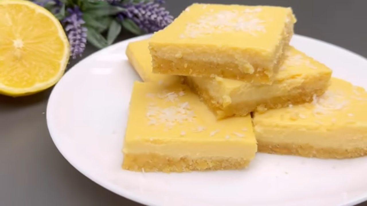 Низкоуглеводные лимонные пирожные без муки за 15 минут! Без сахара, без масла