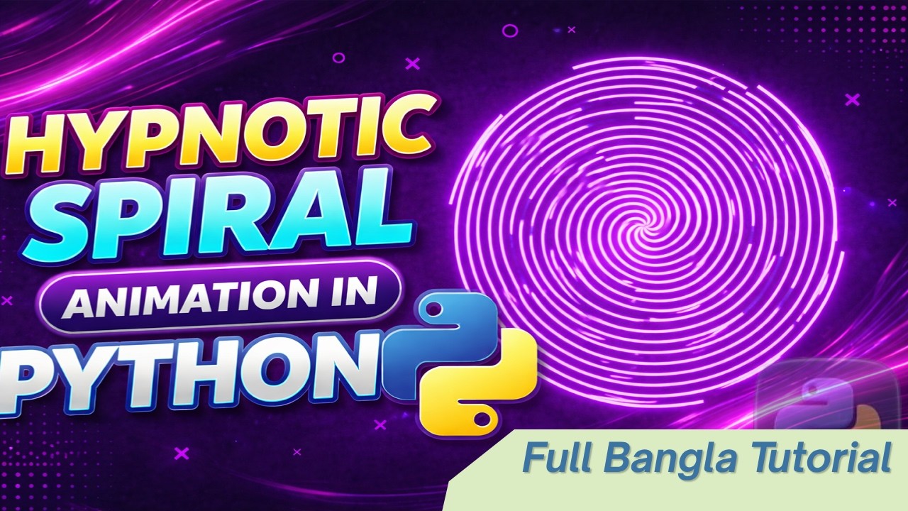 Python দিয়ে Magical Spiral Animation | Mesmerizing Math Art with ...
