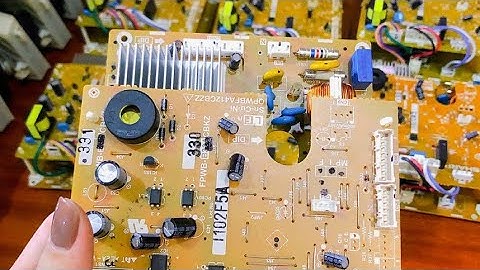 sửa board tủ lạnh sharp inverter loại 2 tầng và test giả tải xã đá