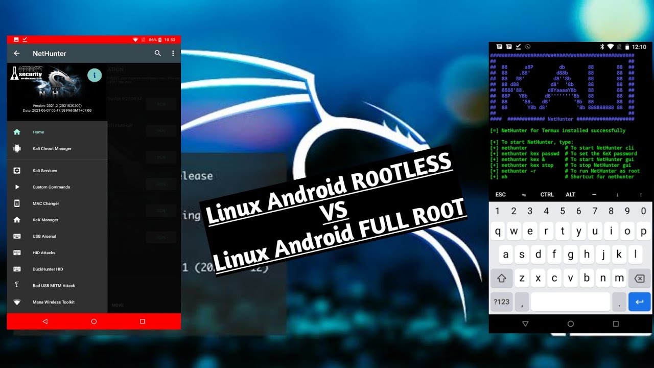 LINUX Android ROOTLESS vs linux android FULL ROOT, mending mana? - YouTube