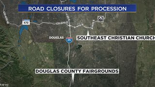 Stretches Of I-25 & E-470 Close For Funeral Procession For Douglas County Detective Joe Pollack