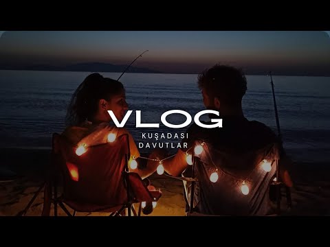 TATİL VLOG PART 1, DAVUTLAR SEVGİ PLAJINDA KAMP YAPTIK 🌅