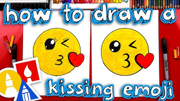 How To Draw The Kissing Emoji