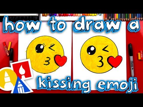 How To Draw The Kissing Emoji