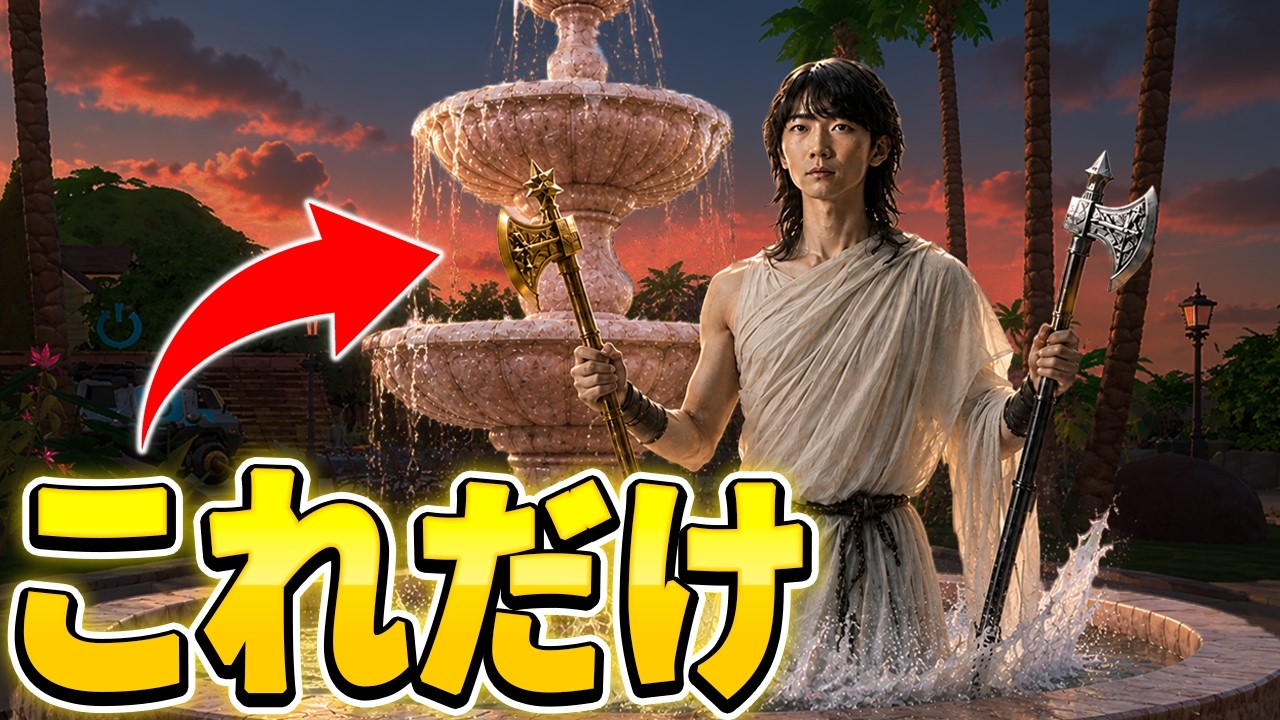 『秘密の泉』から出たアイテムだけでソロランクチャレンジ【フォートナイト/Fortnite】