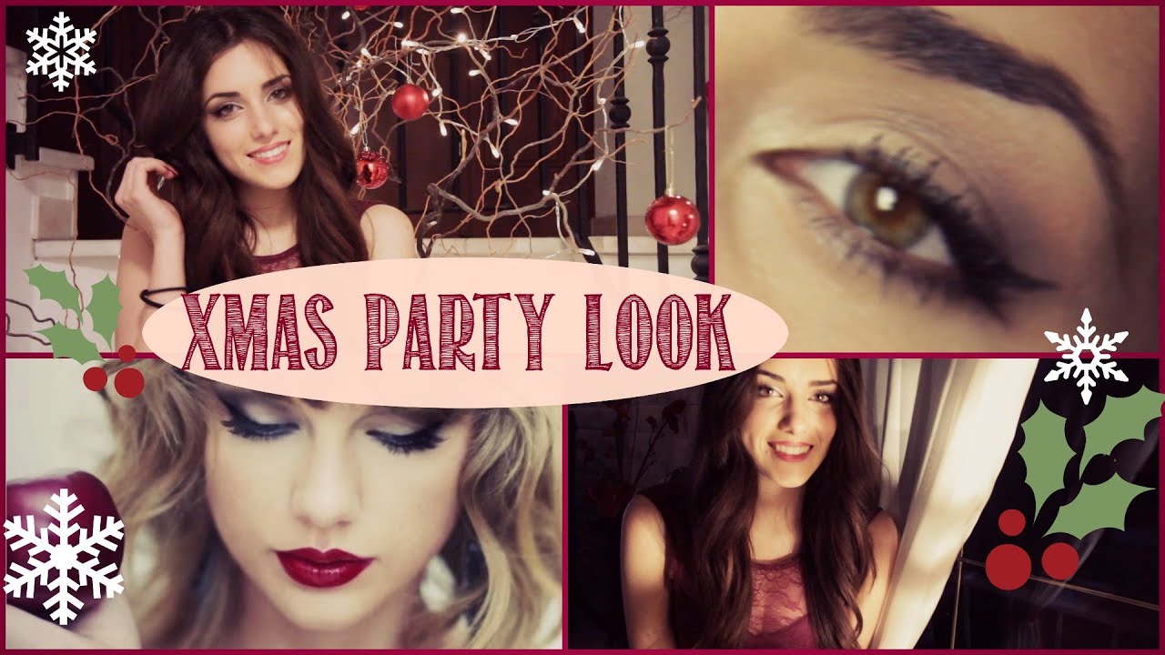 PARTY MakeUp Tutorial Deutsch Anfnger Weihnachten DIY Spitzen Rock