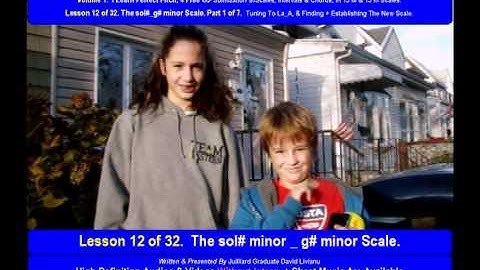 Part 1a. LESSON 12 of 32, The sol#_g# minor scale. THEORY