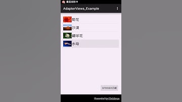 [小闇學Android] Android中的各種Adapter View (ListView、Spinner、與Gallery)