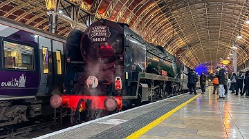Christmas Steam in London with 34028 