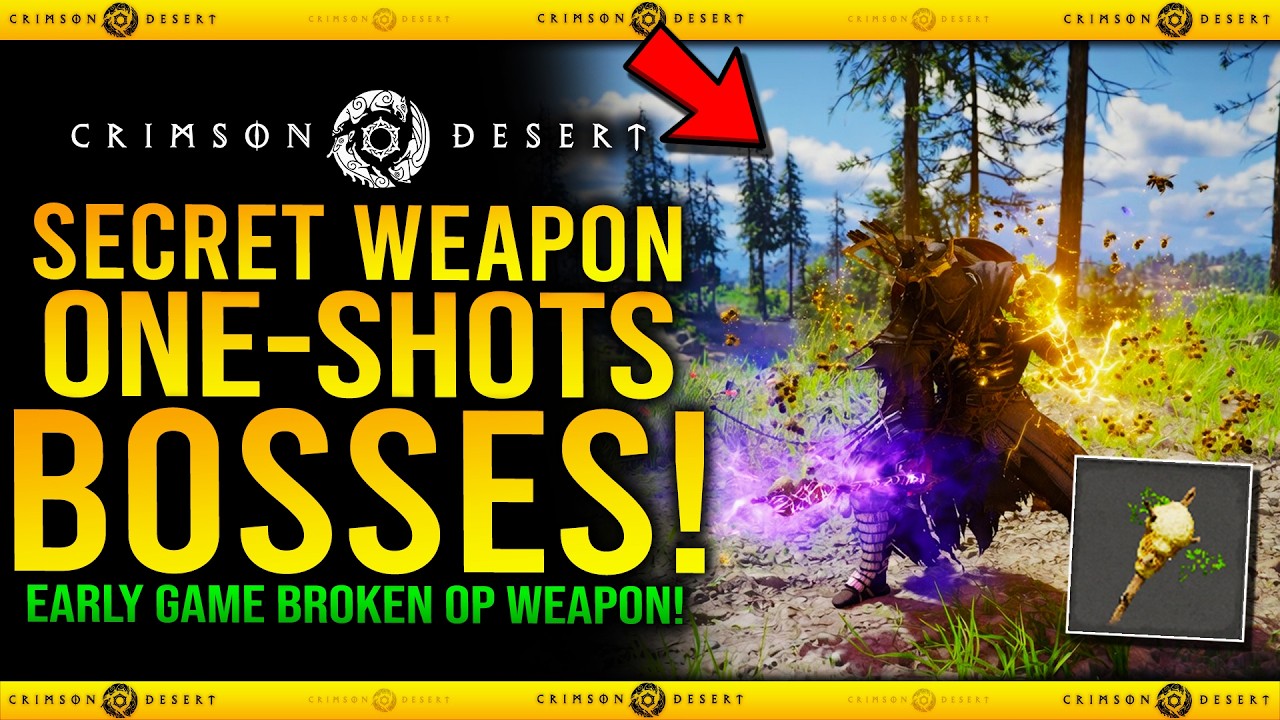 How to ONE SHOT BOSSES - Crimson Desert - BROKEN EARLY OP WEAPON / How ...