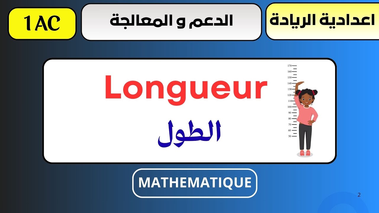 Chapitre 1: longueur الطول