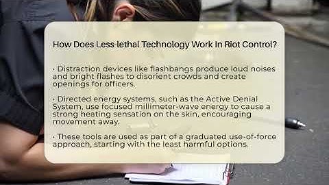 How Does Less-lethal Technology Work In Riot Control? - Law Enforcement Insider