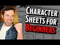 Creating Beginner D&amp;D Character Sheets Pt. 2| Past Live