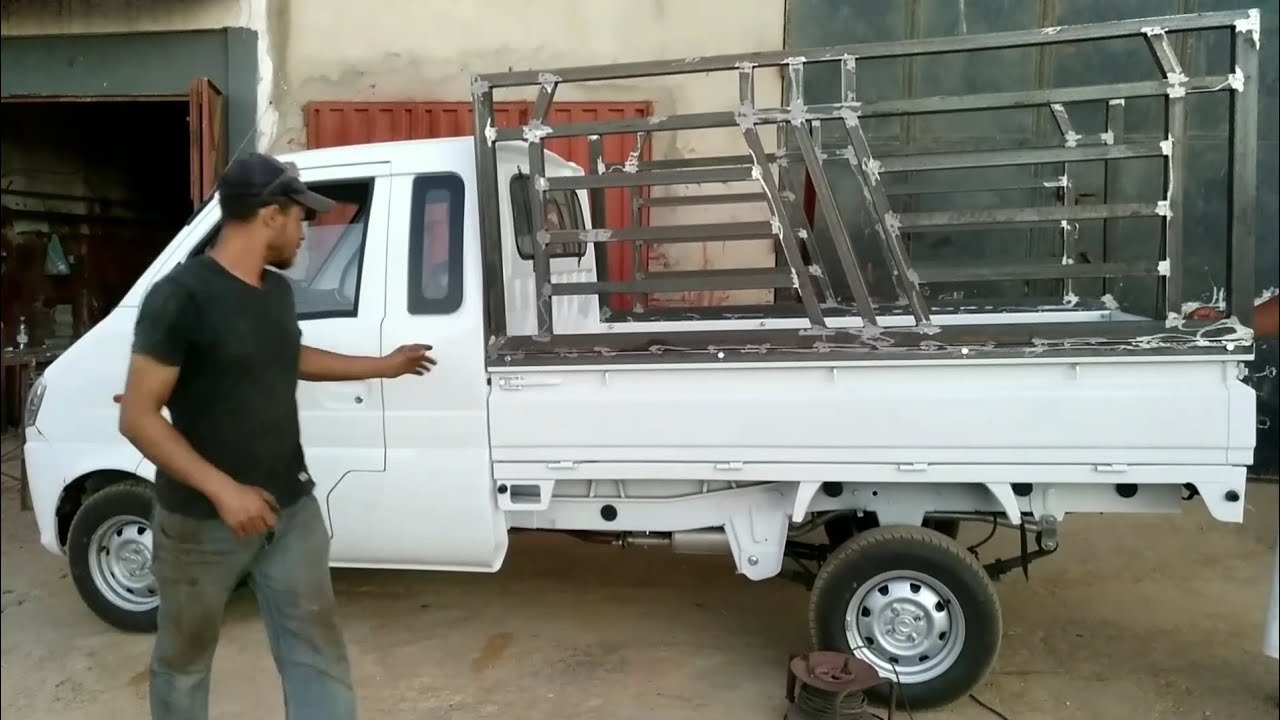 تعلم أهم مراحل صنع صندوق عربة شاحنة صغيرة The easiest way to make a small truck wagon box