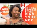 Express Entry Eligibility: Work Experience and NOC Selection with DEMO. Canadian Permanent Residency