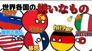 【ポーランドボール】世界各国の嫌いなもの