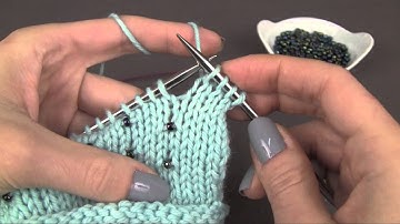 Knitting with Beads: the stringing method Tutorial