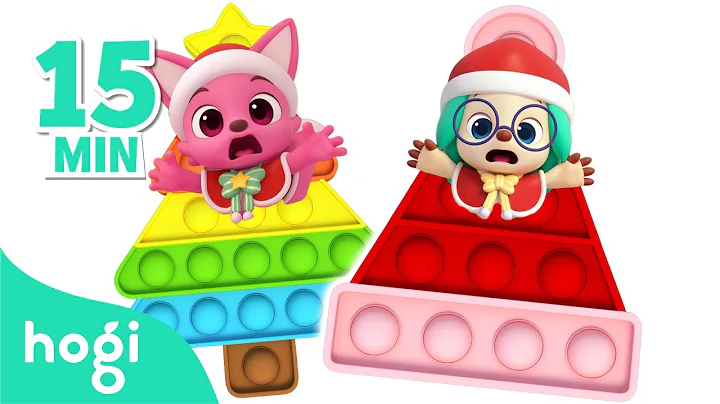 [🌟BEST] 🎄 ⛄️ Learn Colors with Pop It (Christmas ver.)｜15min｜Christmas Hogi｜Hogi Pinkfong