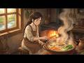 Slow Living Animation 🌿 Living Alone By The Stream |  Cozy Ghibli Forest Life