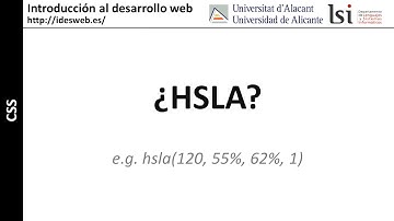 CSS: colores en CSS3