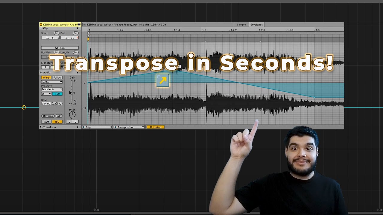 Tutorial | Transpose in Ableton (Pitch Effect) (ABLETON Tutorial) - YouTube