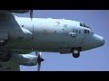 C-130 Hercules landing JASDF Chitose Airbase 千歳基地着陸