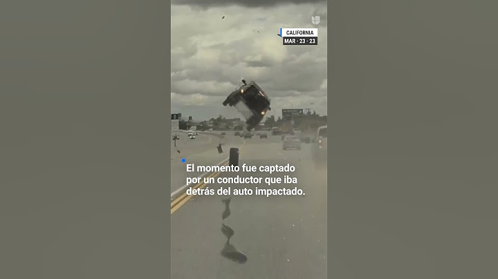 🚙Auto sale volando tras impactar con el neumático de otro