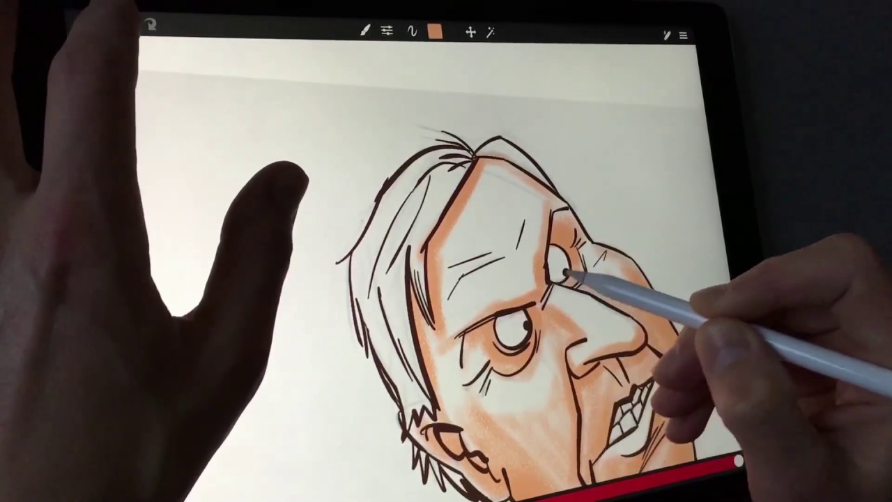 Download Apple Pencil drawing on iPad Pro in Sketch Club app - YouTube