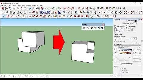 Sketchup Solid tools