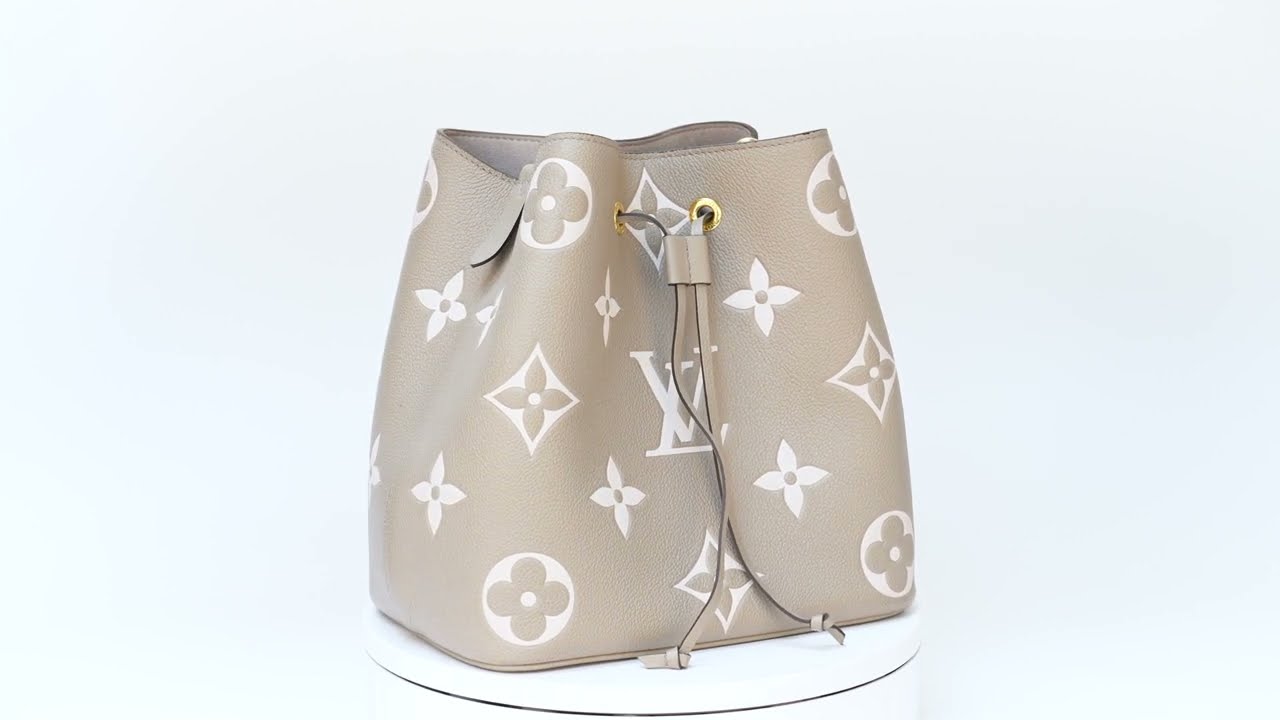 Louis Vuitton Torterelle/Cream Monogram Empreinte Leather NeoNoe