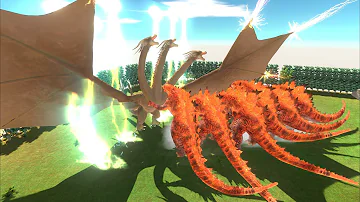 How many Thermonuclear Godzilla can defeat King Ghidorah ? - Animal Revolt Battle Simulator