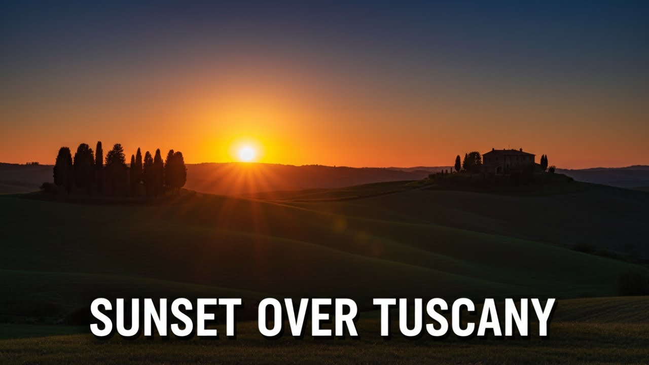 Time Lapse of a Tuscan Sunset