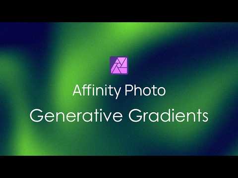 How to create Generative Gradients - Affinity Photo Tutorial