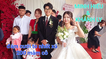 ĐÁM CƯỚI TO NHẤT TÂY BẮC 200 MÂM CỖ LỄ THÀNH HÔN MINH HIẾU VÀ TRÀ LY BẢN HUỔI BẢO MƯỜNG SO