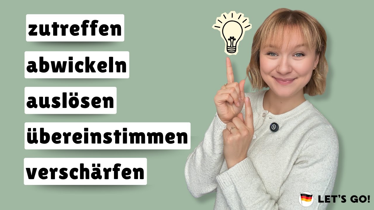 C1: Kennst du diese Verben?