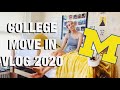 COLLEGE MOVE IN VLOG / freshman year at umich :)