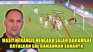 MENGAKU KHILAF Wasit Klarifikasi Minta Maaf Kepada Indonesia ANULIR GOL RAMADHAN SANANTA 