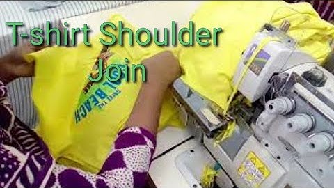 Skill Operator | Garments T-Shirt Shoulder Join By Overlock Machine