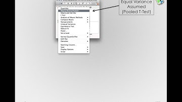 The independent measures t-test in JMP I (Module 1 9 7)