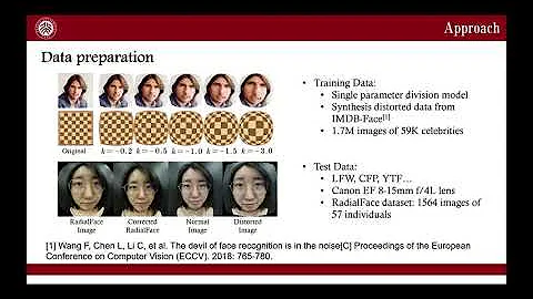 RDCFace: Radial Distortion Correction for Face Recognition