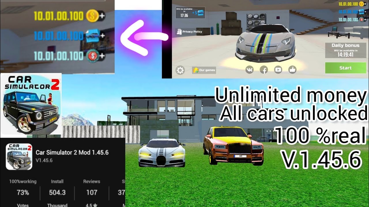 Car Simulator 2 mod apk V1,45.6-Unlimited money• All cars unlocked ...