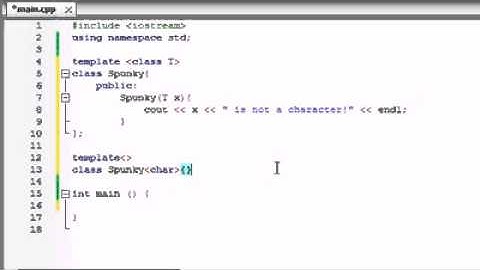 Buckys C++ Programming Tutorials   61   Template Specializations   YouTube .