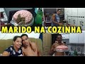 (VLOG ) MARIDO NA COZINHA ,ele fez bolo com recheio e cobertura!RIMOS MUITO 🤣🤣