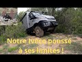 Maell notre iveco daily 4x4  pouss  ses limites lors de notre formation tout terrain